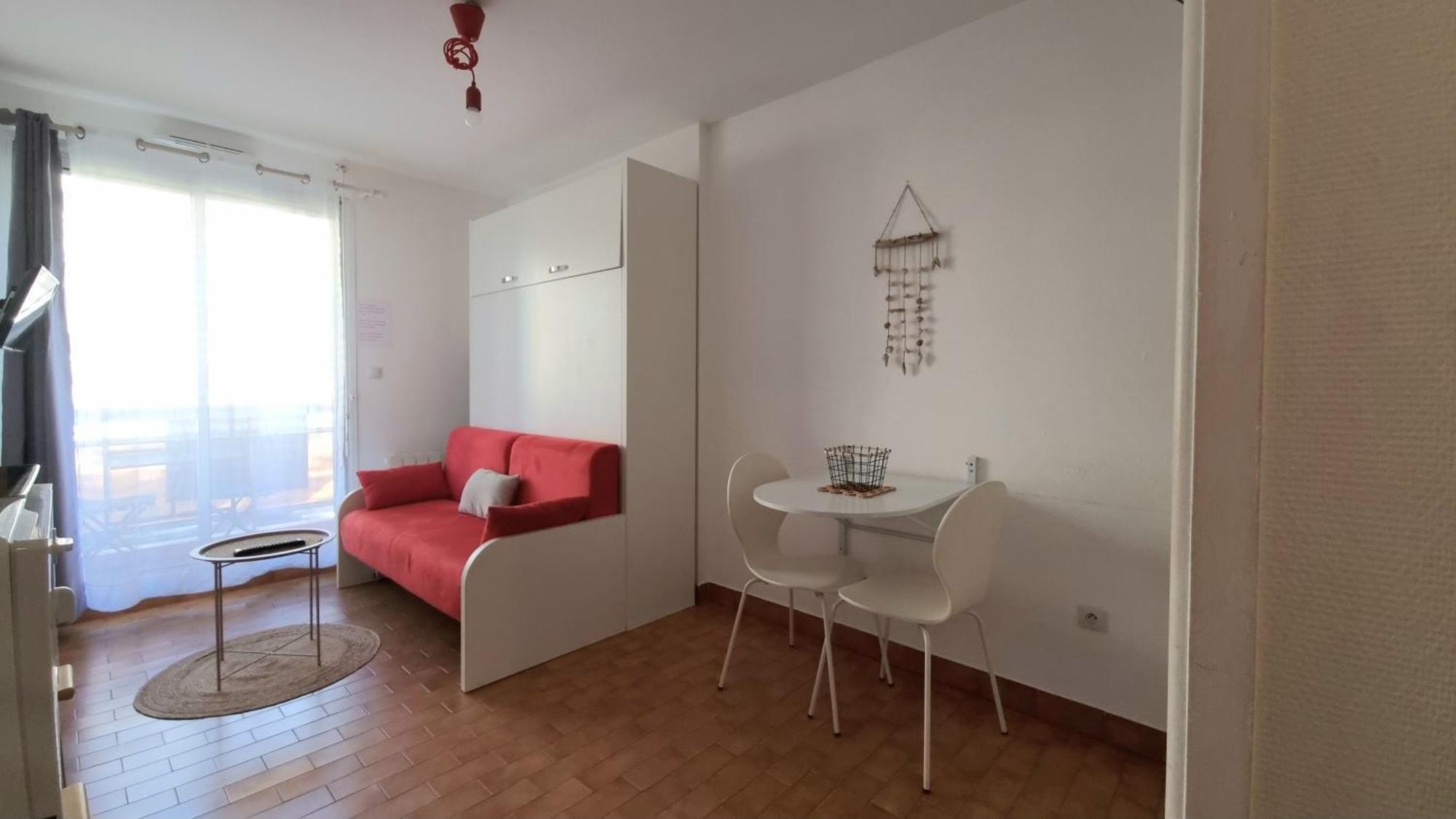 Studio Cozy En Bord De Plage Avec Vue Mer Et Wifi Canet Exterior foto