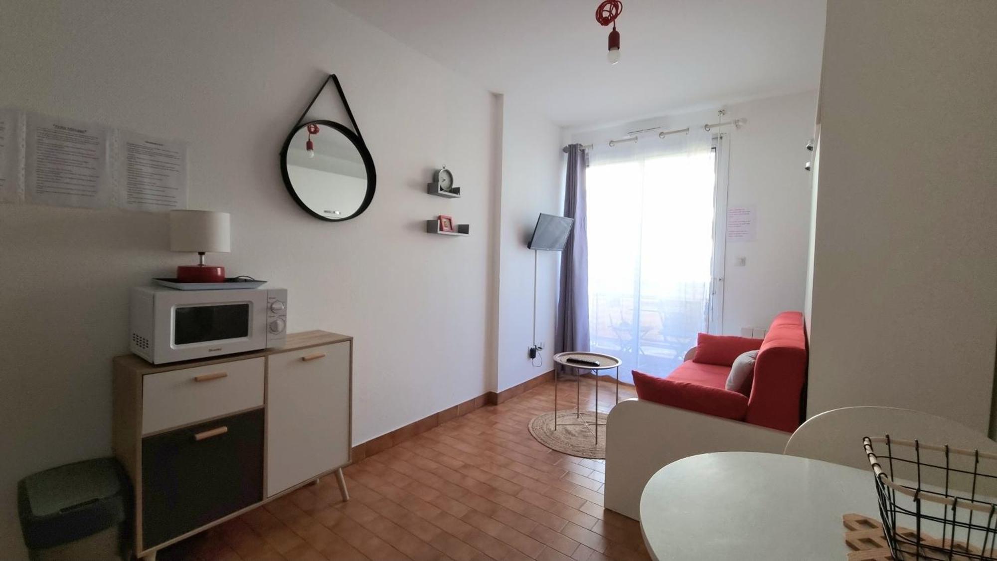 Studio Cozy En Bord De Plage Avec Vue Mer Et Wifi Canet Exterior foto